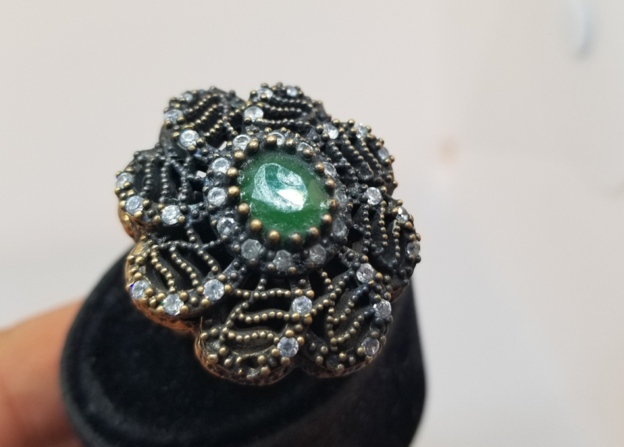 BRONZ VE GÜMÜŞTEN MAMUL ÖZEL YAPIM HÜRREM YÜZÜK