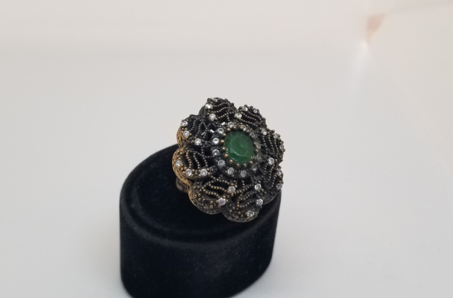 BRONZ VE GÜMÜŞTEN MAMUL ÖZEL YAPIM HÜRREM YÜZÜK