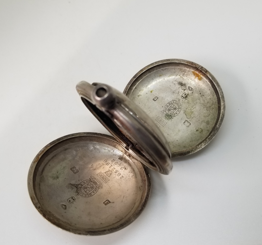 OSMANLI DÖNEMİ GÜMÜŞ BILLODES CEP SAATİ KASASI