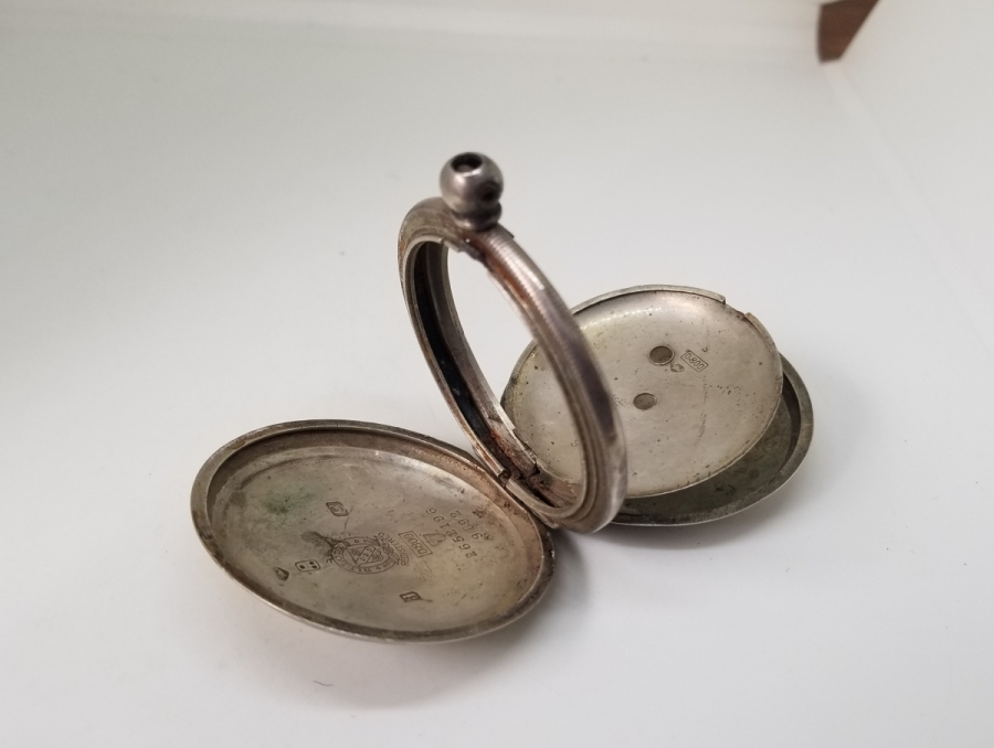 OSMANLI DÖNEMİ GÜMÜŞ BILLODES CEP SAATİ KASASI