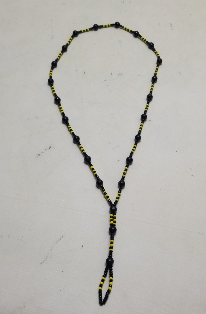 BÜYÜK BOY ANTİKA BONCUK İŞİ KOLYE