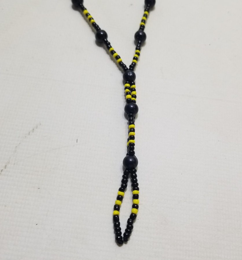 BÜYÜK BOY ANTİKA BONCUK İŞİ KOLYE