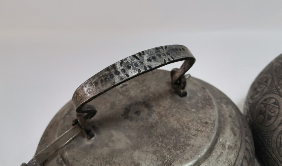 ÜZERİ OSMANLICA YAZILI MUĞLA KAVAKLIDERE İŞİ ÖZEL YAPIM BAKIR YAĞ DEPMESİ