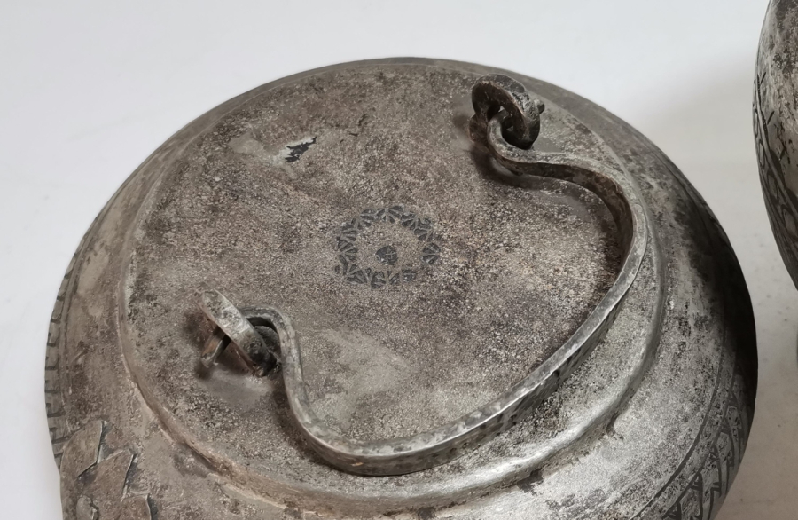 ÜZERİ OSMANLICA YAZILI MUĞLA KAVAKLIDERE İŞİ ÖZEL YAPIM BAKIR YAĞ DEPMESİ