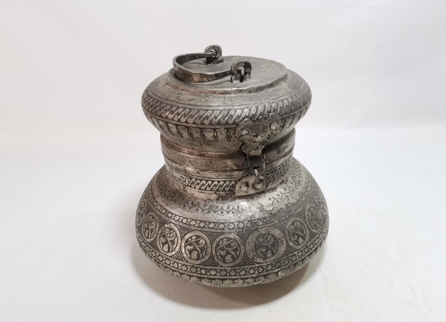 ÜZERİ OSMANLICA YAZILI MUĞLA KAVAKLIDERE İŞİ ÖZEL YAPIM BAKIR YAĞ DEPMESİ