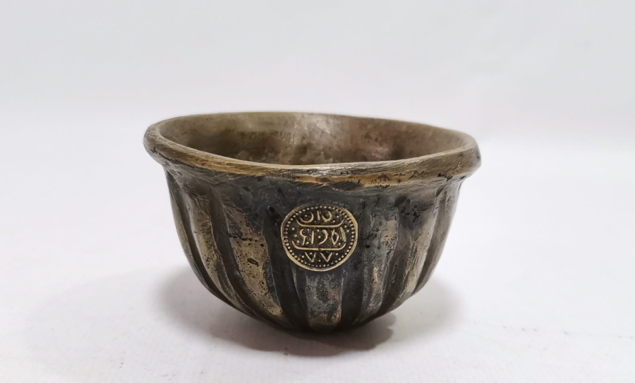 ÜZERİ OSMANLICA YAZILI OSMANLI DÖNEMİ BRONZ MACUNLUK