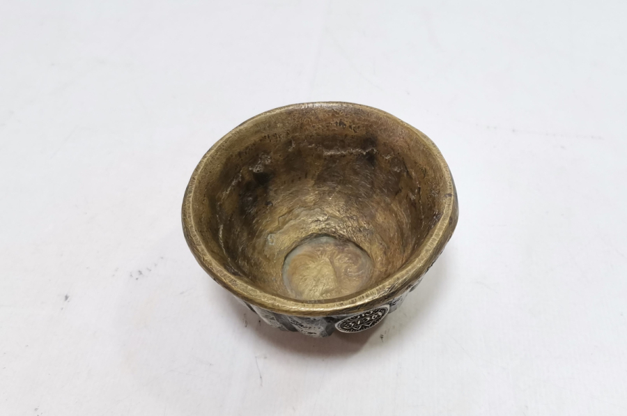 ÜZERİ OSMANLICA YAZILI OSMANLI DÖNEMİ BRONZ MACUNLUK