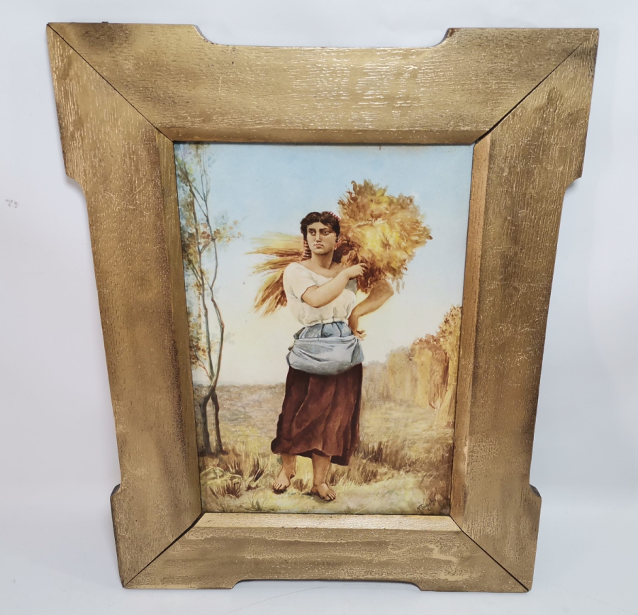 PORSELEN ÜZERİ BASKI SANATÇI İMZALI TABLO - PANO