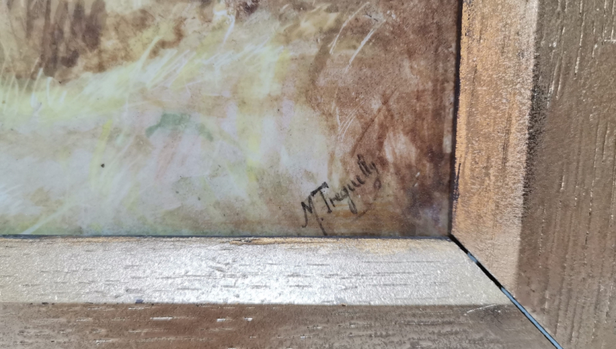 PORSELEN ÜZERİ BASKI SANATÇI İMZALI TABLO - PANO