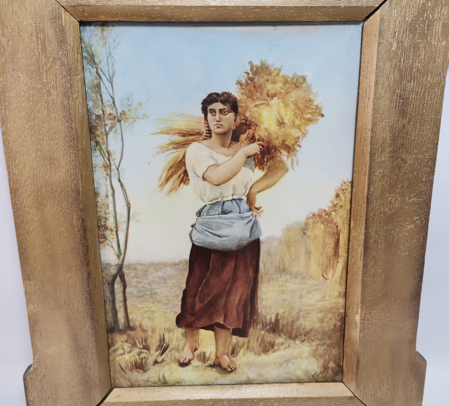 PORSELEN ÜZERİ BASKI SANATÇI İMZALI TABLO - PANO