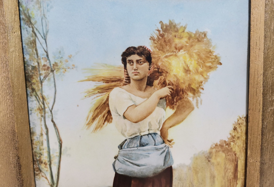 PORSELEN ÜZERİ BASKI SANATÇI İMZALI TABLO - PANO