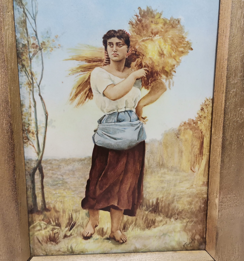 PORSELEN ÜZERİ BASKI SANATÇI İMZALI TABLO - PANO