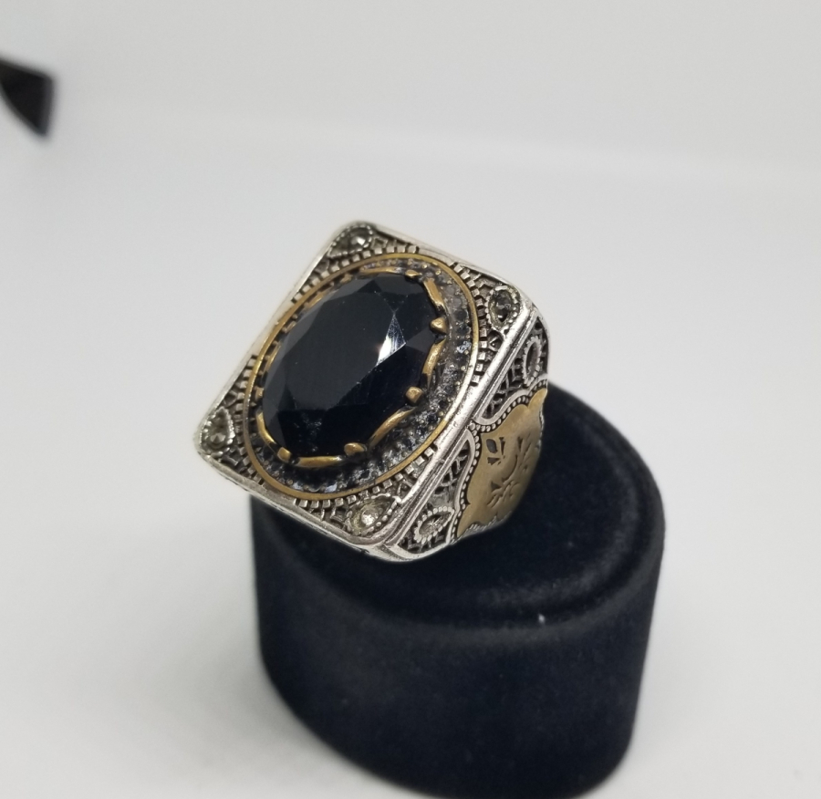 BÜYÜK BOY ÖZEL YAPIM GÜMÜŞ YÜZÜK