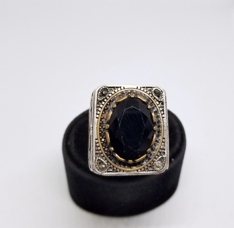 BÜYÜK BOY ÖZEL YAPIM GÜMÜŞ YÜZÜK