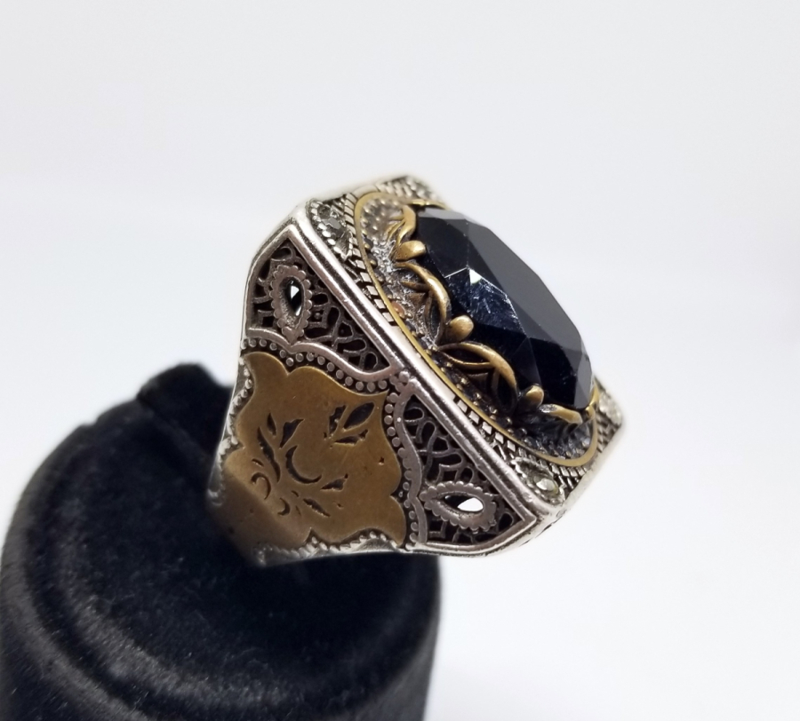 BÜYÜK BOY ÖZEL YAPIM GÜMÜŞ YÜZÜK