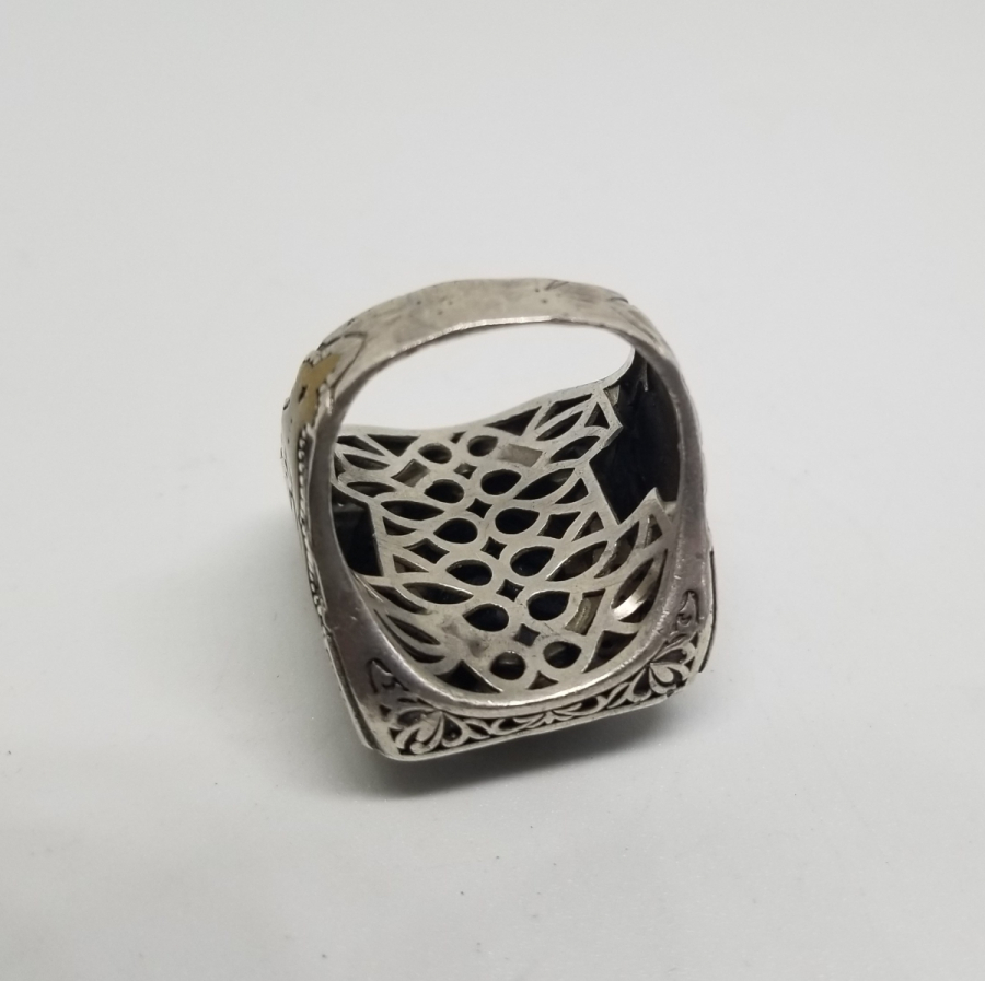 BÜYÜK BOY ÖZEL YAPIM GÜMÜŞ YÜZÜK