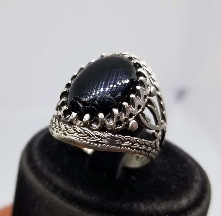 FASETA KESİM TAŞLI GÜMÜŞ YÜZÜK