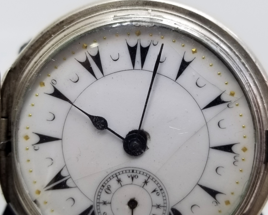 KADRANI ALTIN BEZELİ ÖZEL YAPIM AVCI KASA LONGINES CEP SAATİ