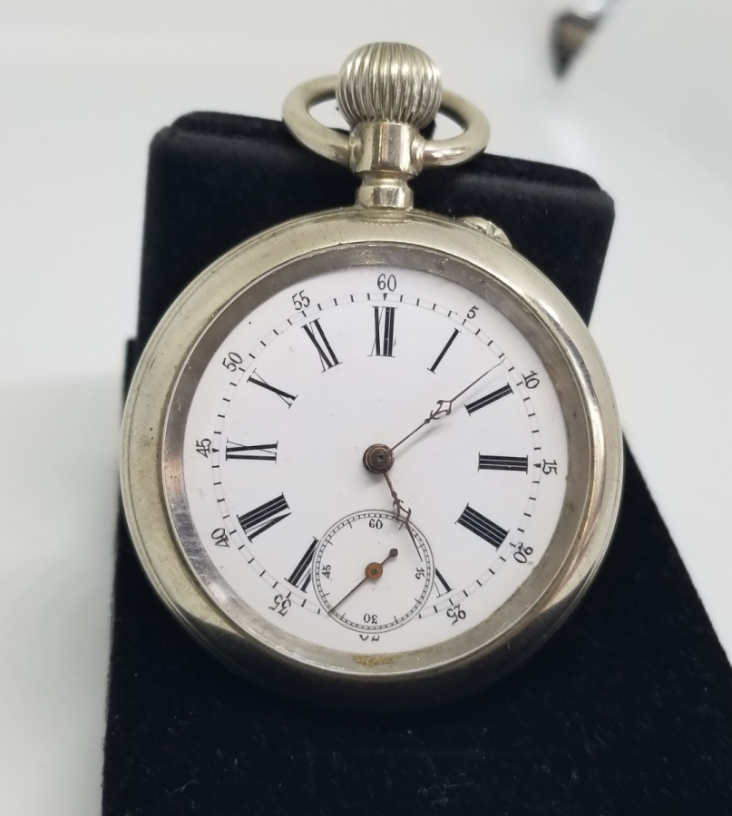 ARKA KAPAĞI AT FİGÜRLÜ ÇALIŞIR DURUMDA ANTİKA CEP SAATİ