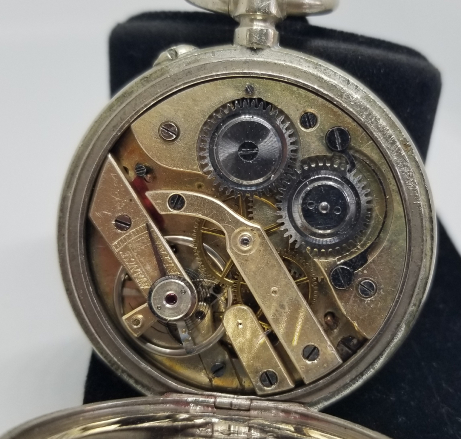 ARKA KAPAĞI AT FİGÜRLÜ ÇALIŞIR DURUMDA ANTİKA CEP SAATİ