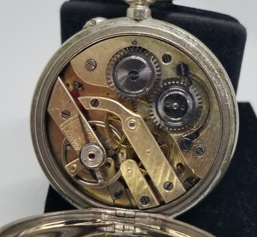 ARKA KAPAĞI AT FİGÜRLÜ ÇALIŞIR DURUMDA ANTİKA CEP SAATİ