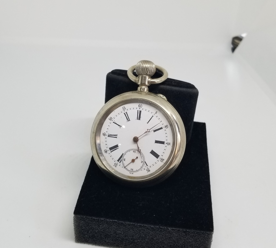 ARKA KAPAĞI AT FİGÜRLÜ ÇALIŞIR DURUMDA ANTİKA CEP SAATİ