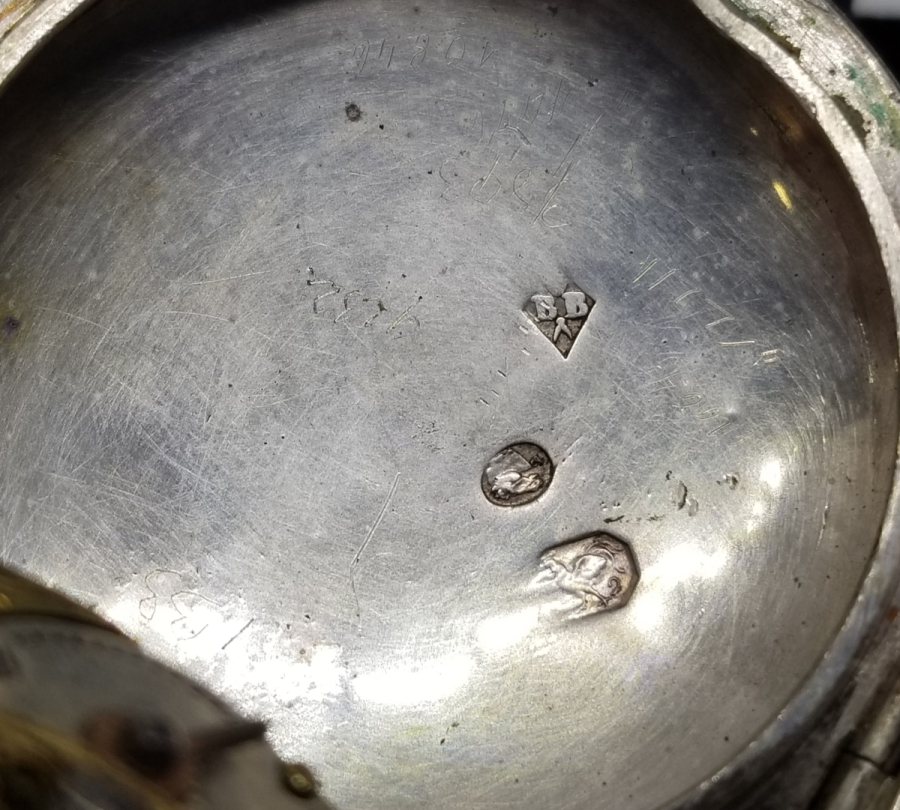 NADİR TİPTE GÜMÜŞ KASA ÖNDEN KURMALI ÖZEL YAPIM PRIOR CEP SAATİ