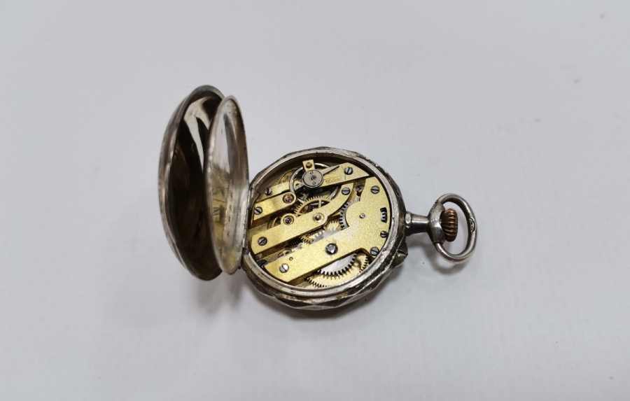 OSMANLI DÖNEMİ ÖZEL YAPIM GÜMÜŞ APARATIYLA KOL - CEP SAATİ