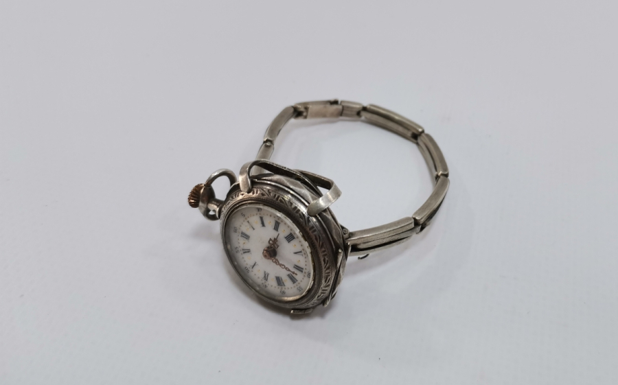 OSMANLI DÖNEMİ ÖZEL YAPIM GÜMÜŞ APARATIYLA KOL - CEP SAATİ