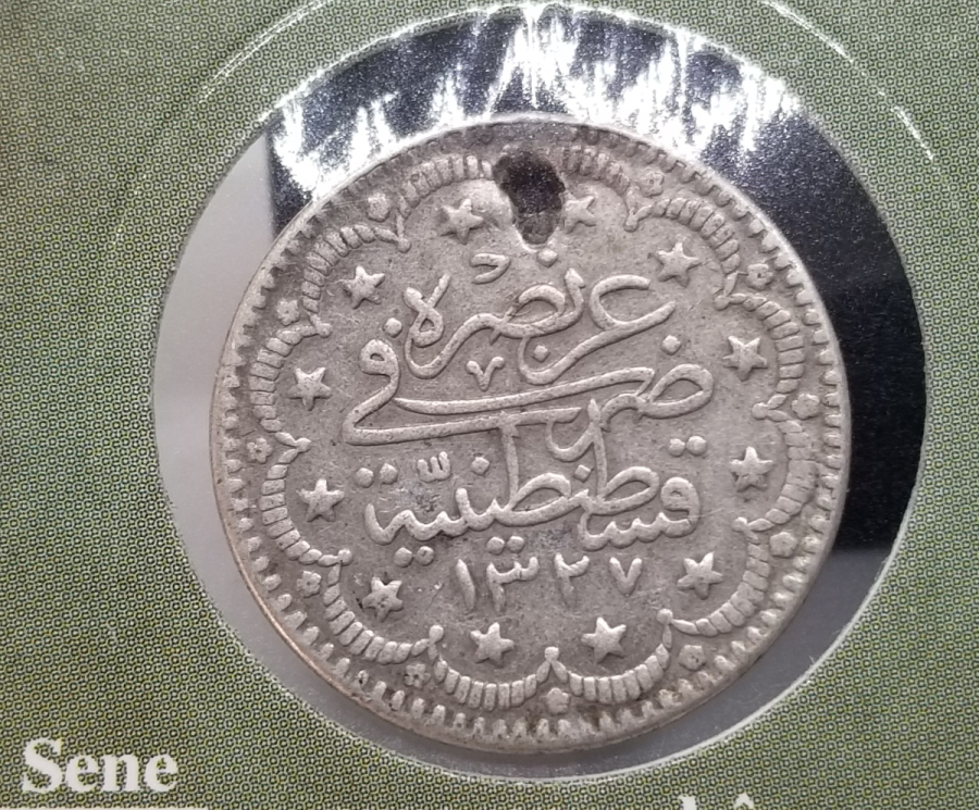 SULTAN MEHMET REŞAT HAN DÖNEMİ GÜMÜŞ 5 KURUŞ MECİDİYE