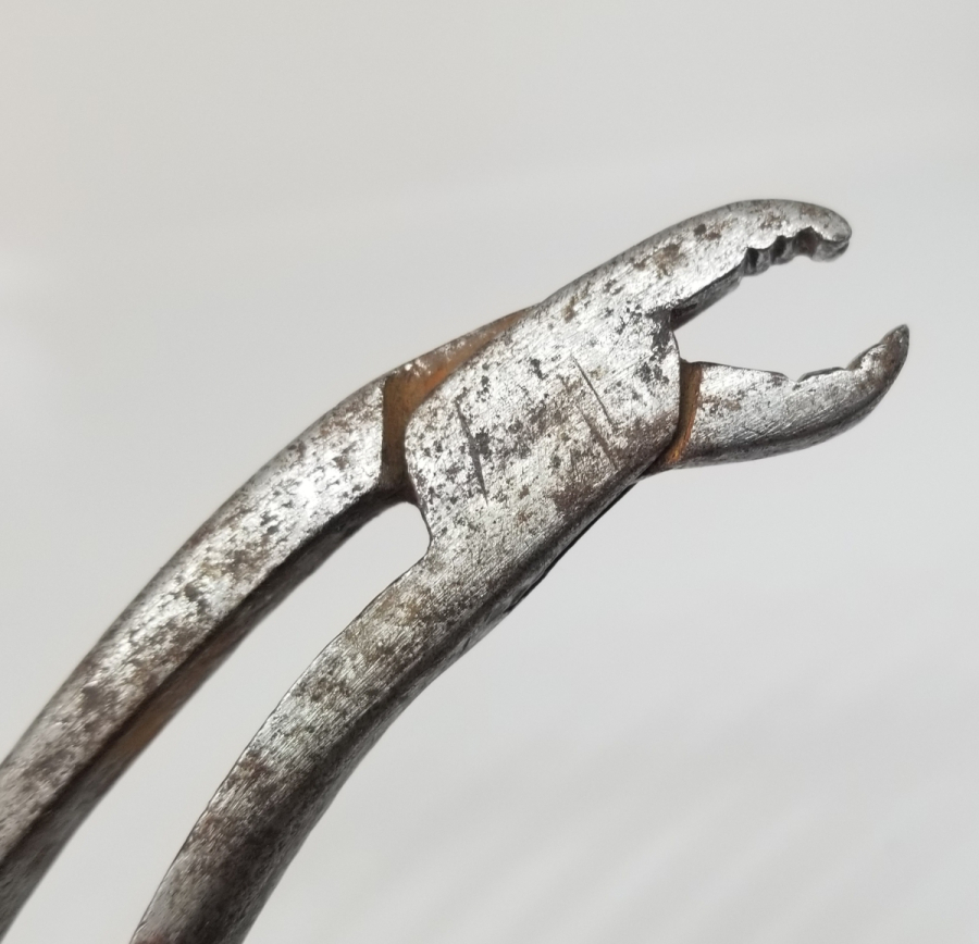 ÜZERİ HAYAT AĞACI FORMLU USTA DAMGALI OSMANLI DÖNEMİ EL YAPIMI DİŞÇİ PENSİ