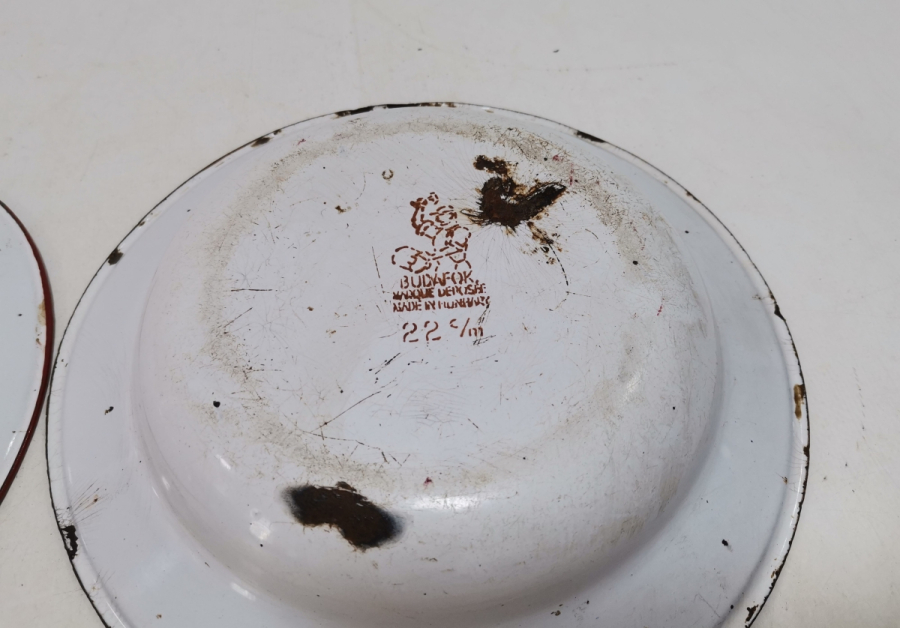 OSMANLI DÖNEMİ 2 ADET EMAYE TABAK