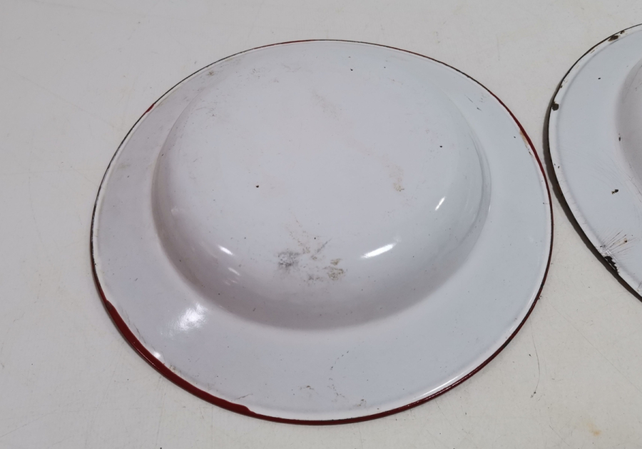 OSMANLI DÖNEMİ 2 ADET EMAYE TABAK