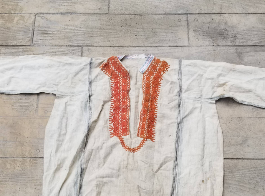 YAKASI İŞLEMELİ EL DOKUMA OSMANLI DÖNEMİ GELİN İÇLİĞİ