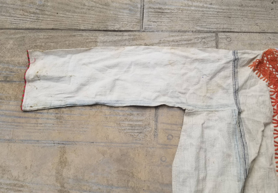 YAKASI İŞLEMELİ EL DOKUMA OSMANLI DÖNEMİ GELİN İÇLİĞİ