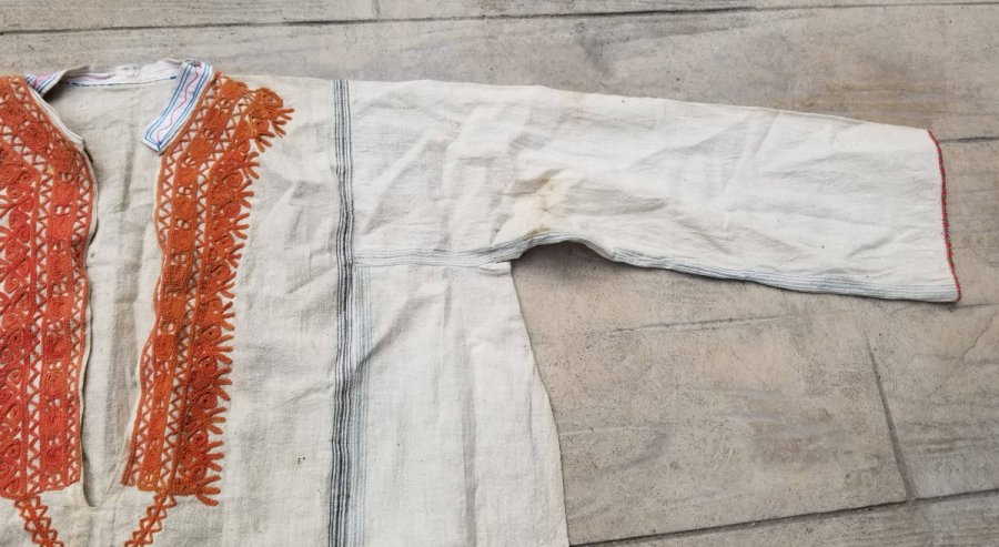 YAKASI İŞLEMELİ EL DOKUMA OSMANLI DÖNEMİ GELİN İÇLİĞİ