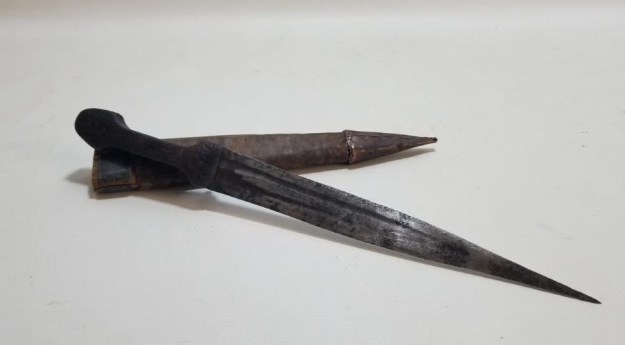 OSMANLI DÖNEMİ ORİJİNAL KININDA ÇERKES KAMASI