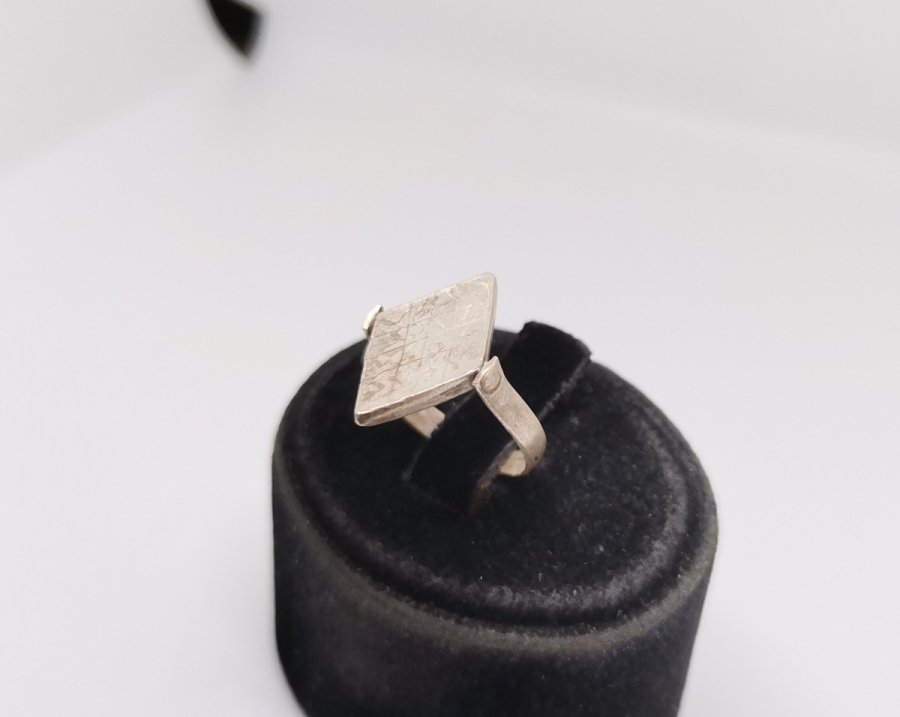 ÜZERİ EBCED HESAPLI ÖZEL YAPIM ANTİKA GÜMÜŞ TILSIM YÜZÜK