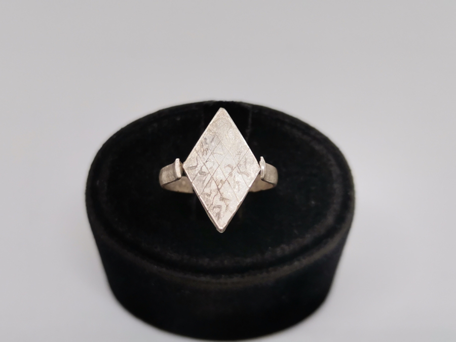 ÜZERİ EBCED HESAPLI ÖZEL YAPIM ANTİKA GÜMÜŞ TILSIM YÜZÜK