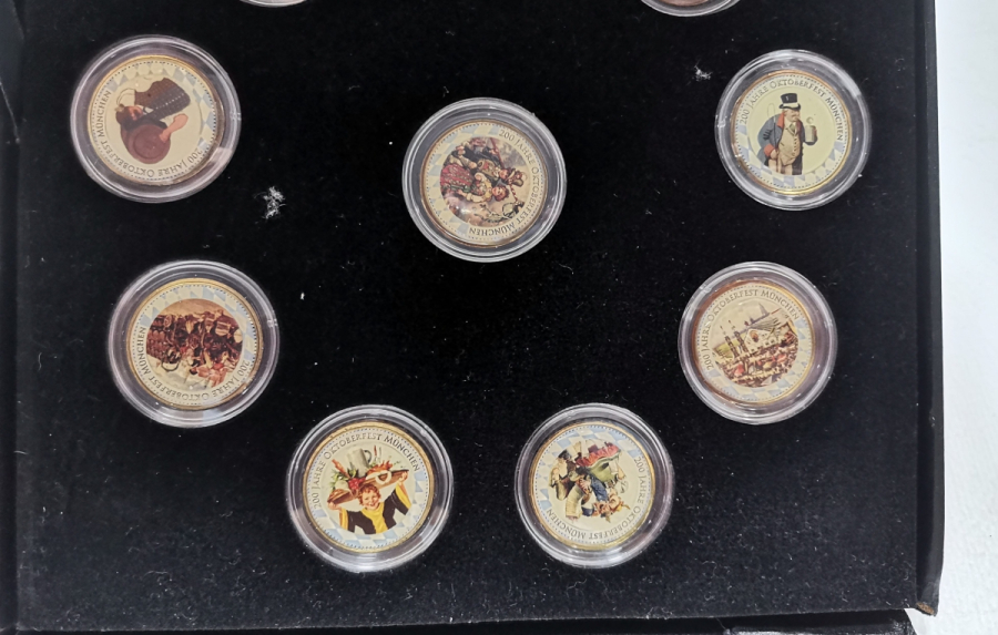 ORİJİNAL KUTUSUNDA SINIRLI BASKI OCTOBERFEST'İN 200. YILI ANISINA BASILMIŞ HATIRA PARA KOLEKSİYONU