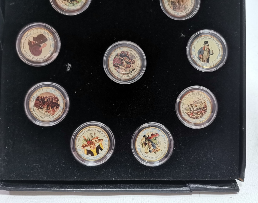 ORİJİNAL KUTUSUNDA SINIRLI BASKI OCTOBERFEST'İN 200. YILI ANISINA BASILMIŞ HATIRA PARA KOLEKSİYONU