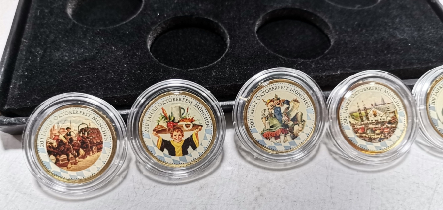 ORİJİNAL KUTUSUNDA SINIRLI BASKI OCTOBERFEST'İN 200. YILI ANISINA BASILMIŞ HATIRA PARA KOLEKSİYONU