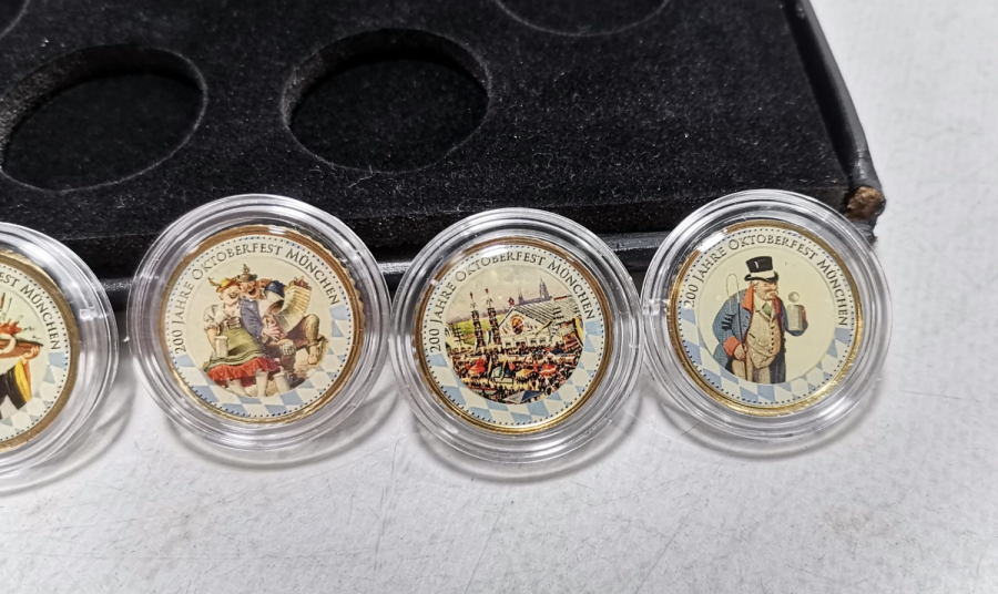 ORİJİNAL KUTUSUNDA SINIRLI BASKI OCTOBERFEST'İN 200. YILI ANISINA BASILMIŞ HATIRA PARA KOLEKSİYONU