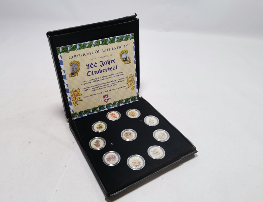 ORİJİNAL KUTUSUNDA SINIRLI BASKI OCTOBERFEST'İN 200. YILI ANISINA BASILMIŞ HATIRA PARA KOLEKSİYONU