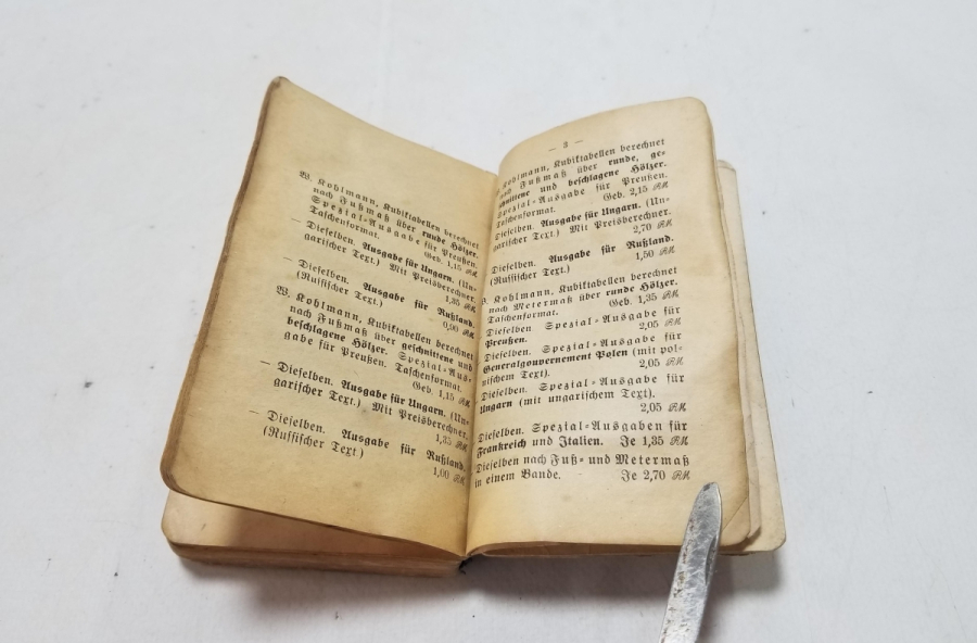 1942 TARİHLİ ALMANCA KİTAP