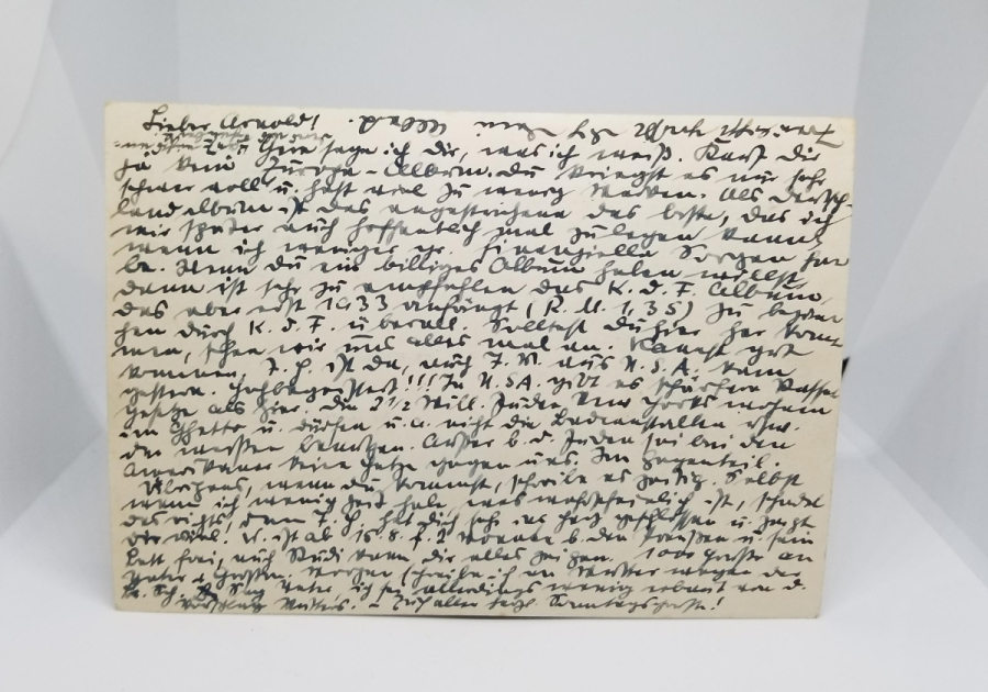 POSTADAN GEÇMİŞ ARKASI YAZILI NAZİ DÖNEMİ NADİR KARTPOSTAL