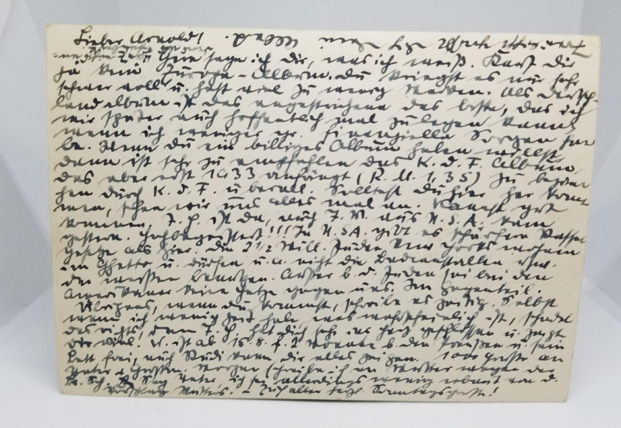 POSTADAN GEÇMİŞ ARKASI YAZILI NAZİ DÖNEMİ NADİR KARTPOSTAL