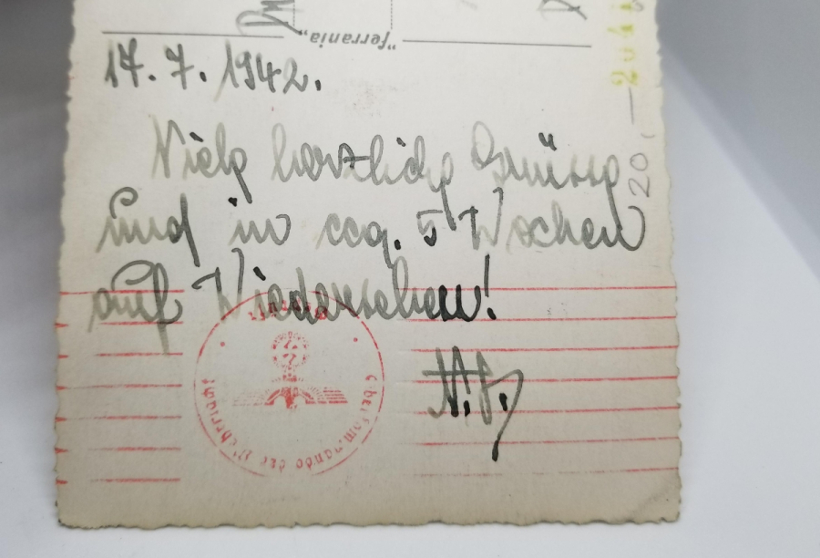 İSTANBUL ÜNİVERSİTESİ GÖRSELLİ VE NAZİ DAMGALI 2. DÜNYA SAVAŞI DÖNEMİ NADİR KARTPOSTAL