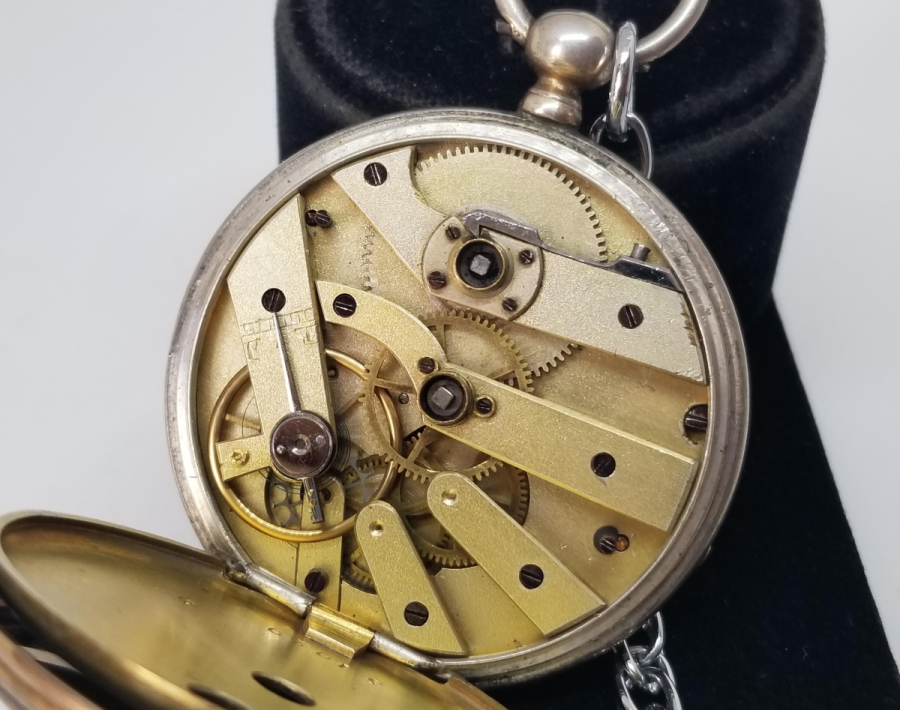 OSMANLI DÖNEMİ GÜMÜŞ KASA CEP SAATİ