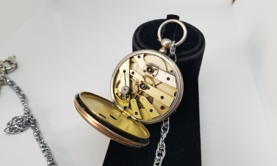 OSMANLI DÖNEMİ GÜMÜŞ KASA CEP SAATİ